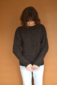Structured Heavy Knit in Charcoal