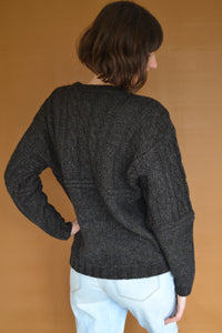Structured Heavy Knit in Charcoal