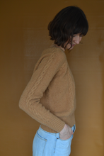 Load image into Gallery viewer, Wide Neck Knit in Camel